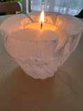 Selenite Tea Light Holders - Hikari Candles