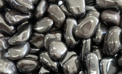 Hematite Tumbled Crystal - Hikari Candles