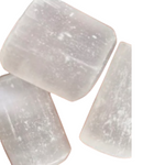 Selenite Tumble Crystal - Hikari Candles