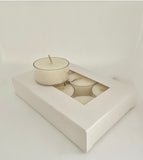 Pure Essential Oil Rose Geranium Aromatherapy Tea Lights - Hikari Candles 