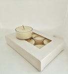 Tea Lights Pure Essential Oil Peppermint - Hikari Candles 
