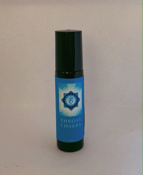 Throat Chakra Roll on Aromatherapy Oil - Hikari Candles 