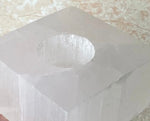 Selenite Tea Light Holders - Hikari Candles